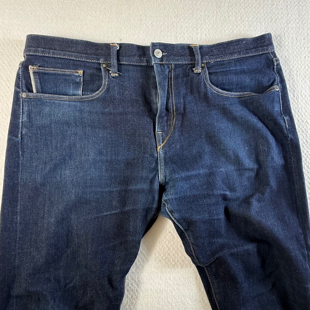 Hiroshi Kato Denim Selvedge Jeans‎ Mens 38x25 Stretch Slim Straight Made in USA